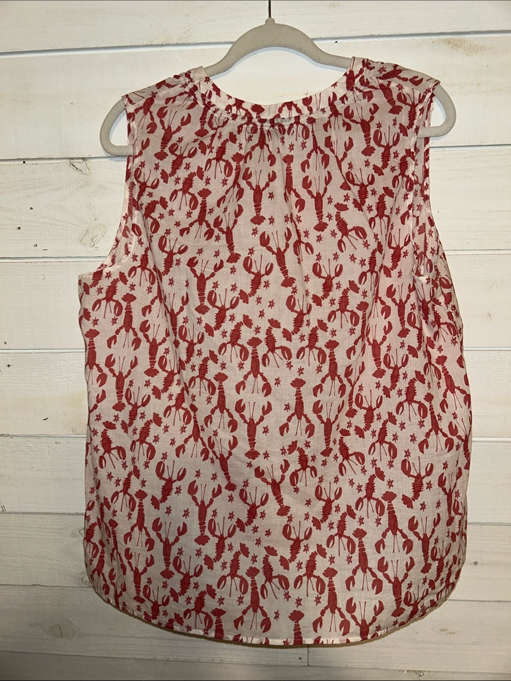 Talbots Red and White Sleeveless π¦ Top - Picture 6 of 6